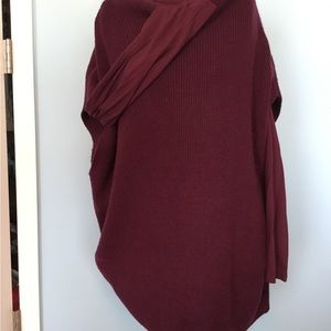 Great Monochromatic Chicos sweater over a matching long sleeve super soft tee